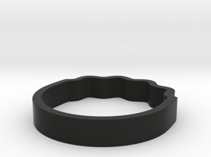 Wave Ring - Negative [sizes 7-10] 3d printed 