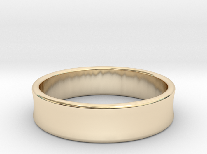 Concave Ring Band all sizes, multisize 3d printed