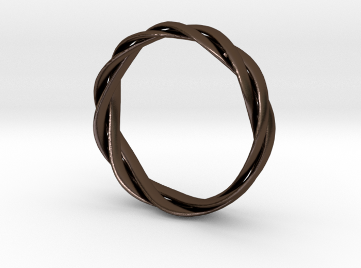 Braided ring 22mm  (Large) 3d printed 