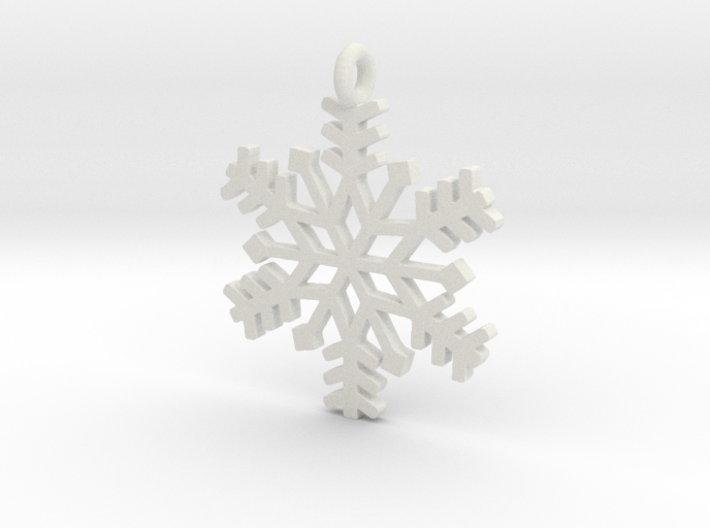 Snowflake Pendant 3d printed 