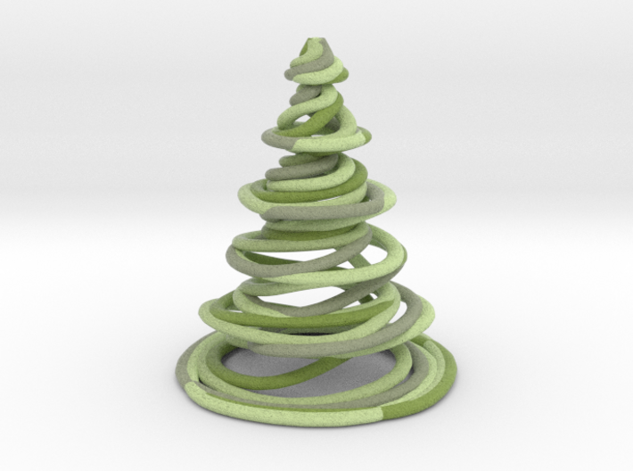 Color Swirling Christmas Tree 3d printed 