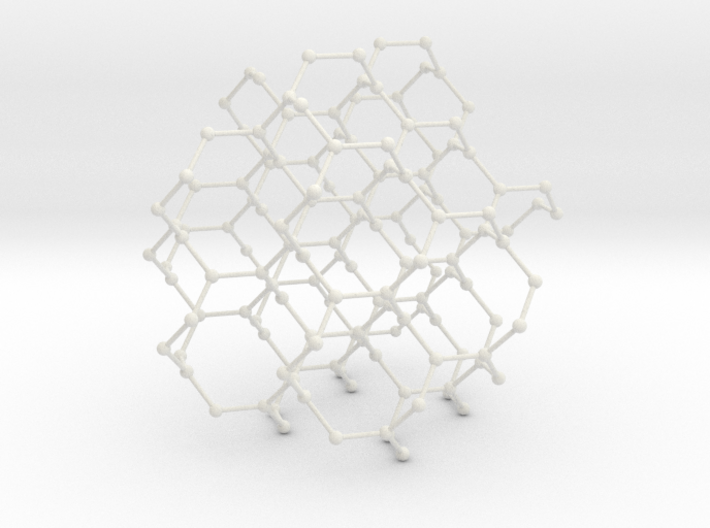 hyperoctagon lattice 3d printed 