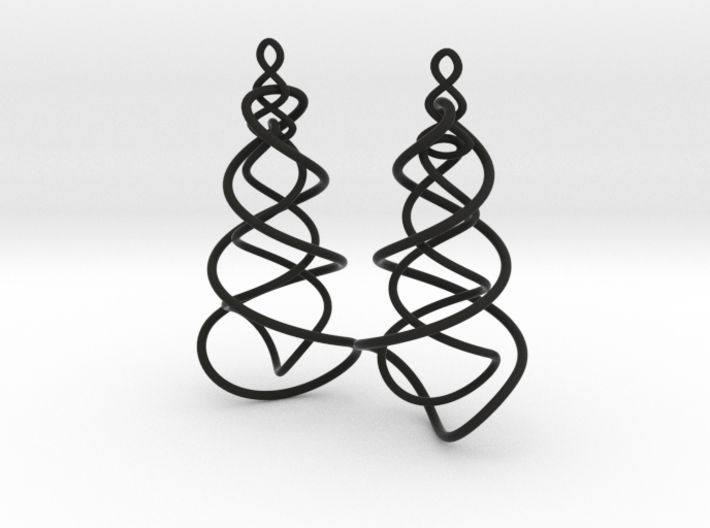 Earring_Spiral_Ito 3d printed 
