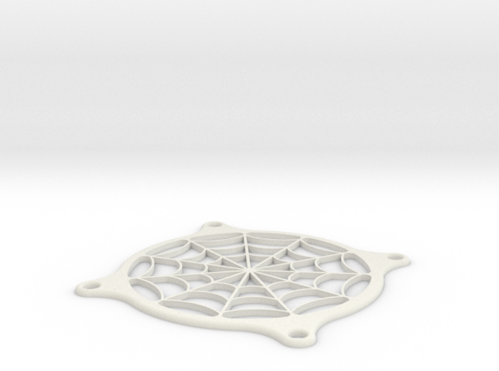 PC Fan grill - Spider Web - (80mm) 3d printed 