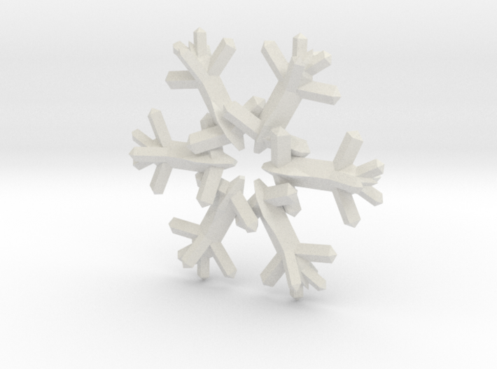 Snow Flake 6 Points D - 5cm 3d printed 