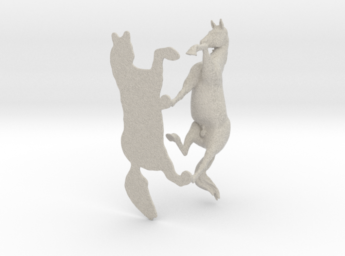 Shadow With Dressage 3d printed 