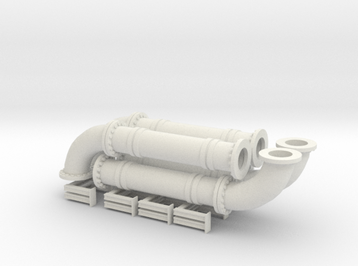 Pipes N1 for 28mm scenery 3d printed 
