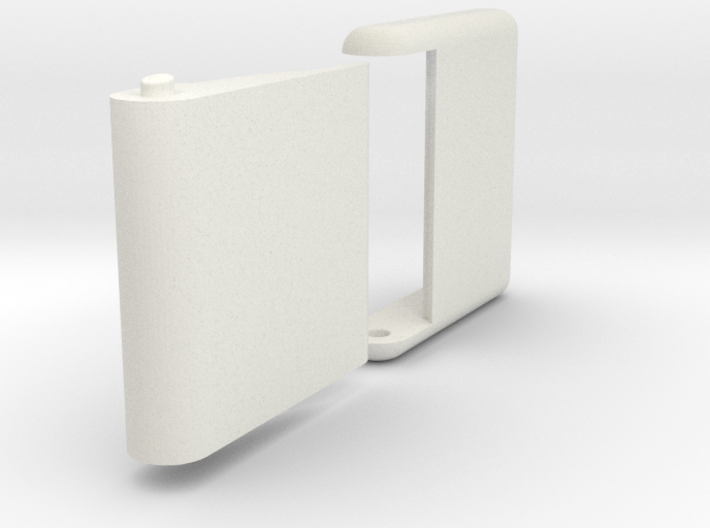 Slim, folding card holder for 2" square cards 3d printed 