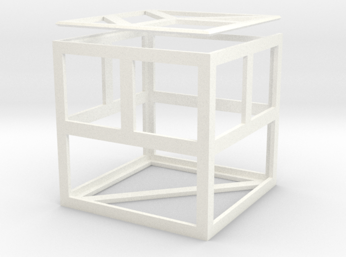 tangram cube h (outside) 3d printed 
