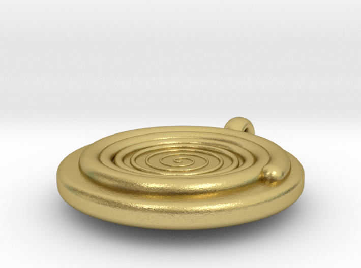 spiral pendant II (bigger edition) 3d printed 