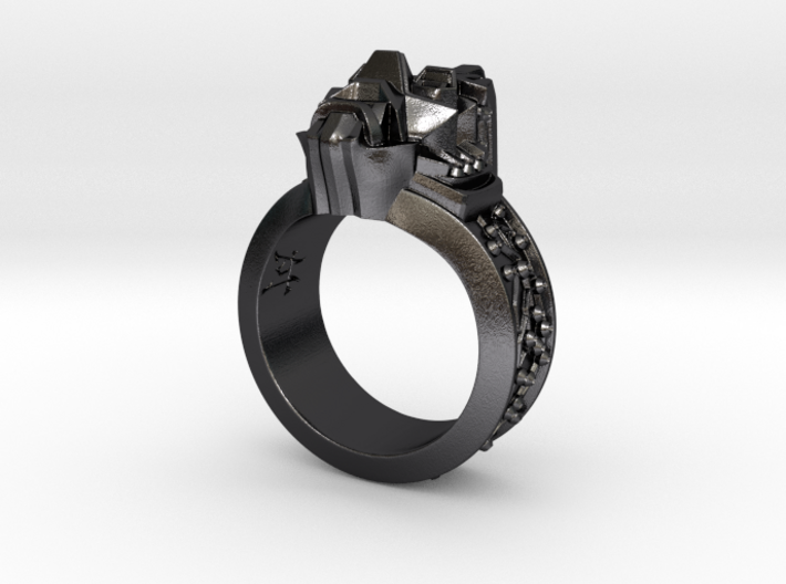Neuromancer Avatar Ring (US Size 8) 3d printed 