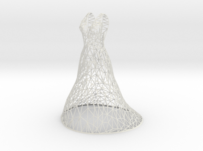 Jewelry Wire Dress Display (25 cm) 3d printed 