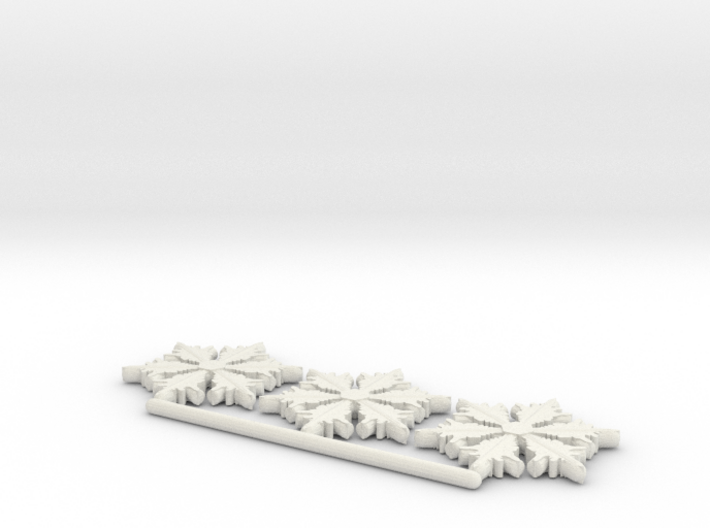 3 Tiny Frozenflakes 3d printed 
