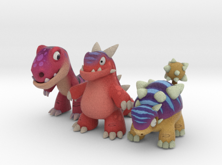 Genetic Dinos Full Color 3d printed 