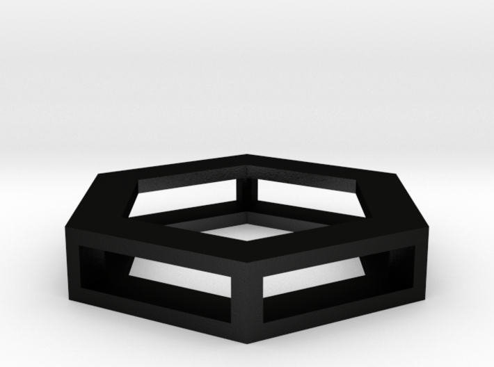 Simple Hexagon Pendant 3d printed 