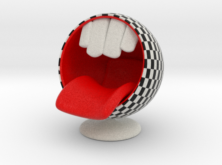 Bubble Chair: Big Mouth (1:24 Scale) 3d printed 