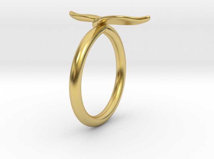 Leaf Ring 3d printed 