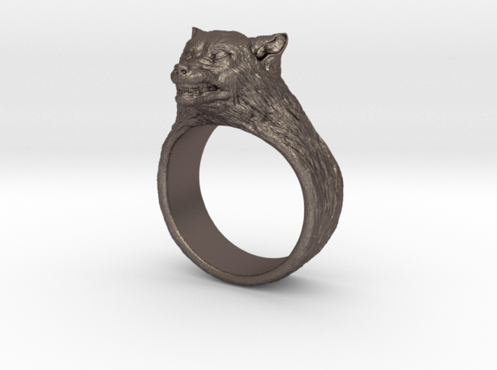 Wolf Ring 3d printed 