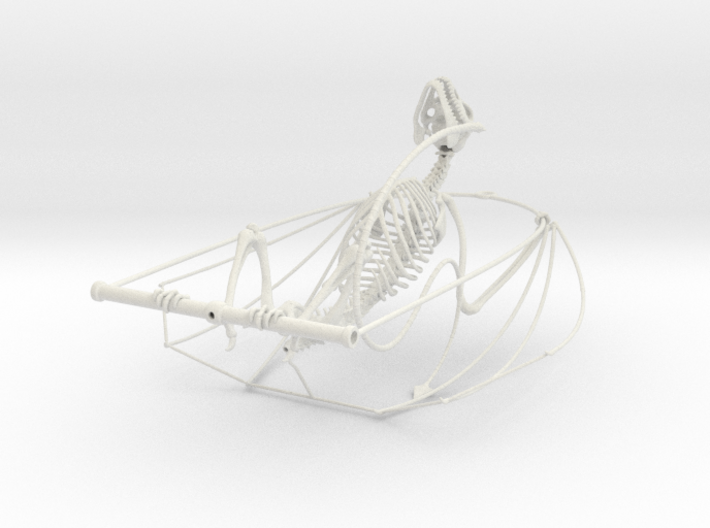 Wyvern Skeleton with Hanging Perch 3d printed 