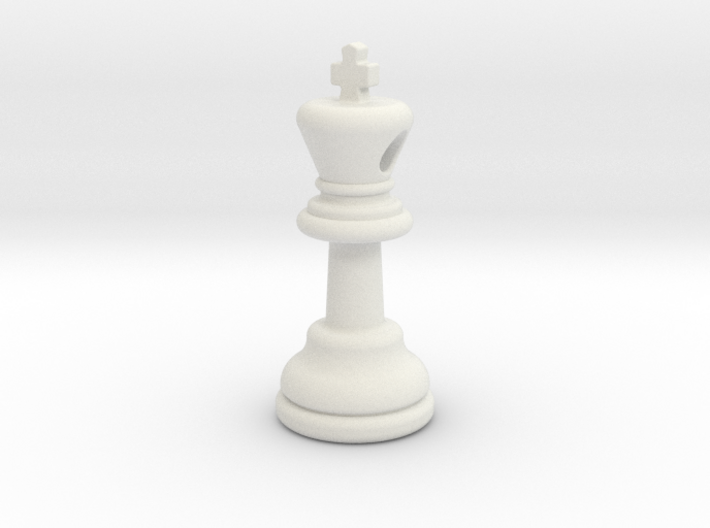 PENDANT :  CHESS KING (small - 35mm) 3d printed 