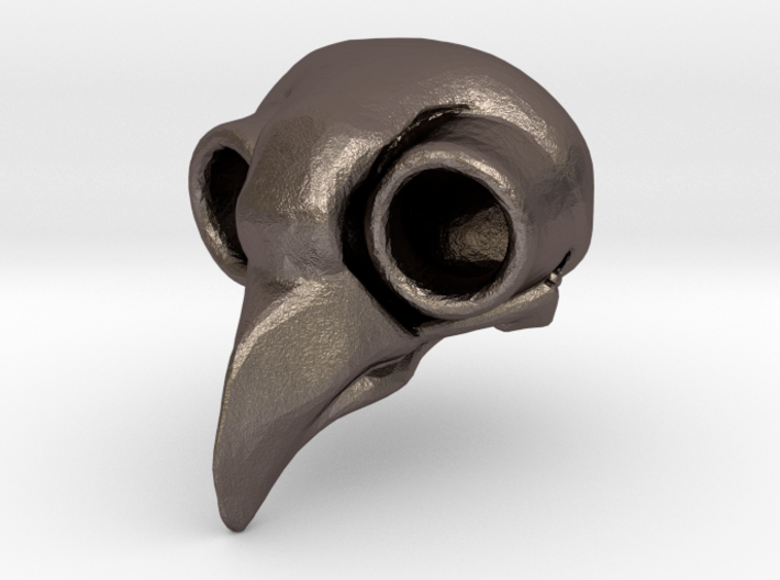 Flame Owl Skull Pendant 3d printed 