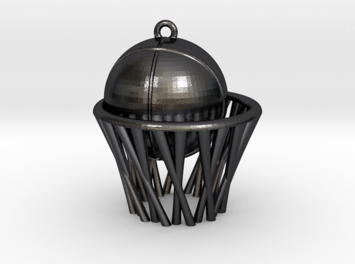 Basket pendant 3d printed