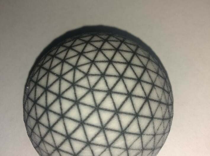 Geodesic Hemisphere (Tetrahedral Capillary Unit) 3d printed Geodesic Hemisphere