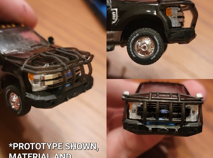 Greenlight Ford + Ram Heavy Duty Bumpers 3d printed 