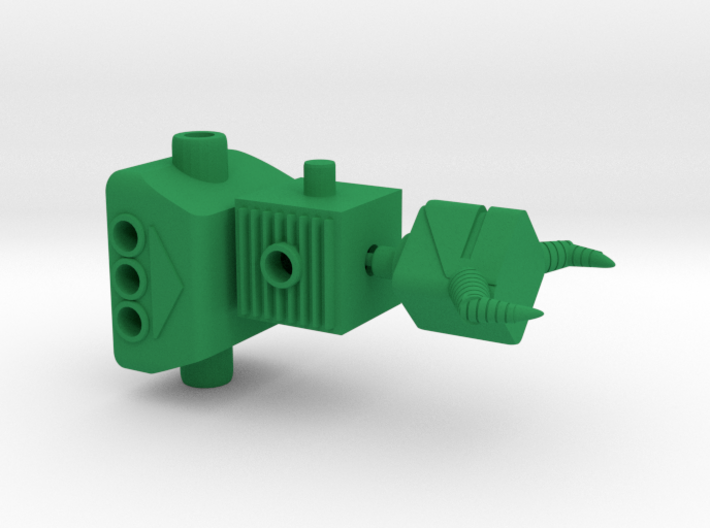 Tormentor Nemesis Micronauts Figure 3d printed Green Parts