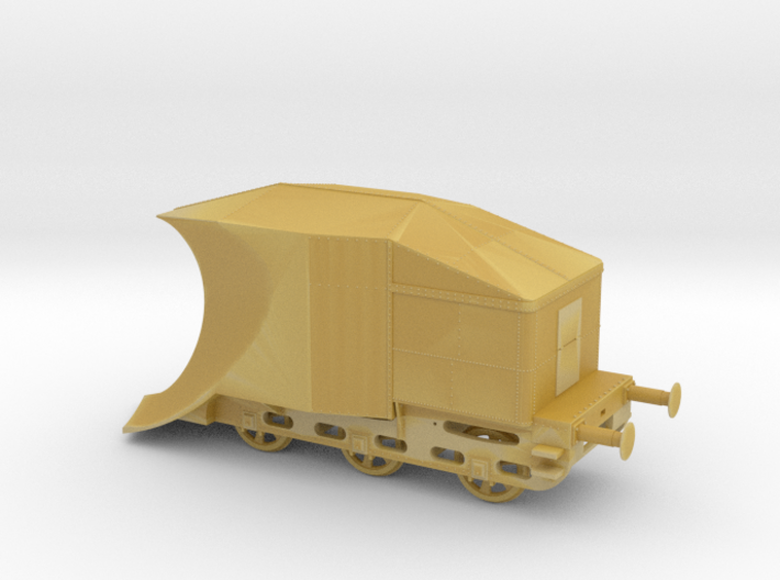 1/200th scale railway snow plough 3d printed