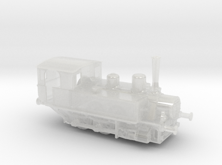 1/200th scale MÁV 377 class steam locomotive 3d printed