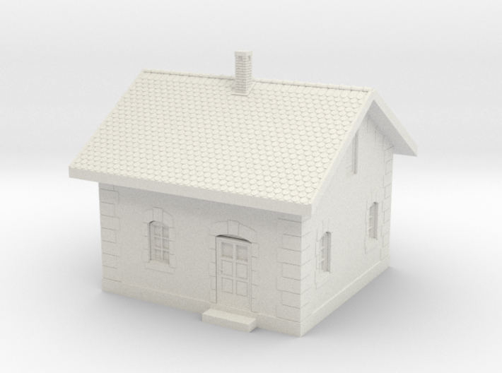1/200th scale MÁV guard house 3d printed