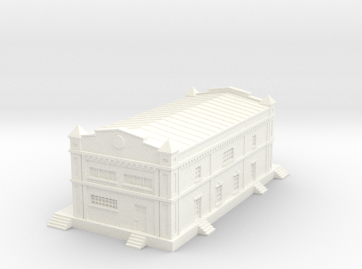 1/200th scale old storehouse 3d printed