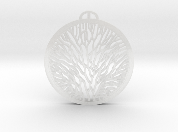 organic pendant 3d printed