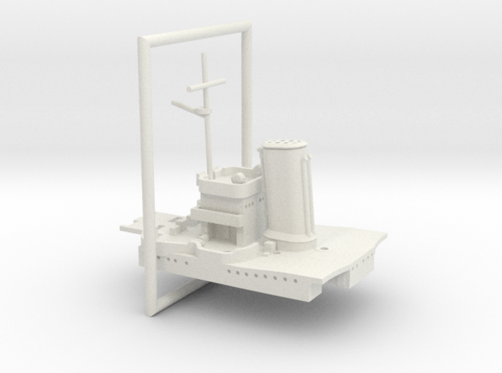 1/600 USS Pensacola (1942) Rear Superstructure 3d printed