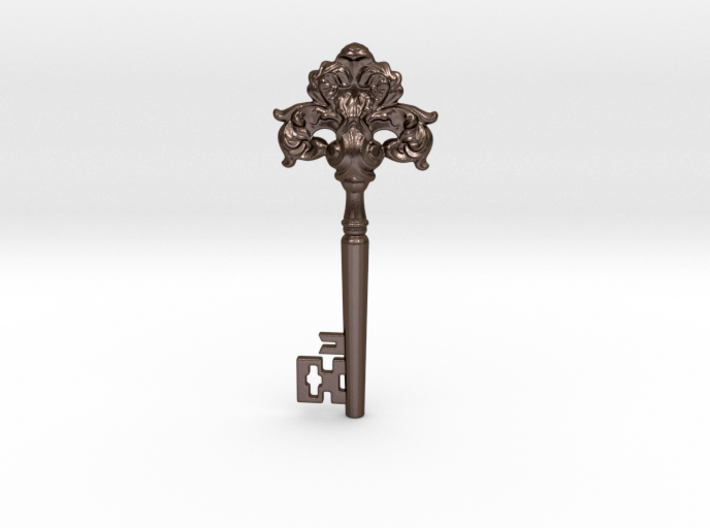 baroque key 3d printed