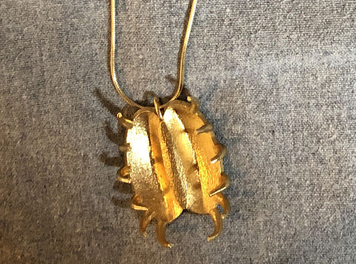 Venus Flytrap Necklace Pendant 3d printed
