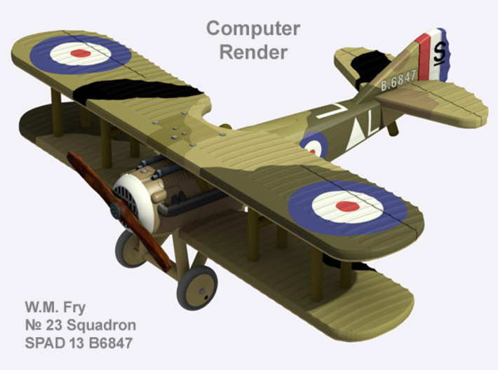 William Fry SPAD 13 (full color) 3d printed
