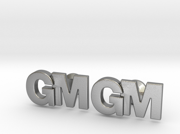Monogram Cufflinks GM 3d printed