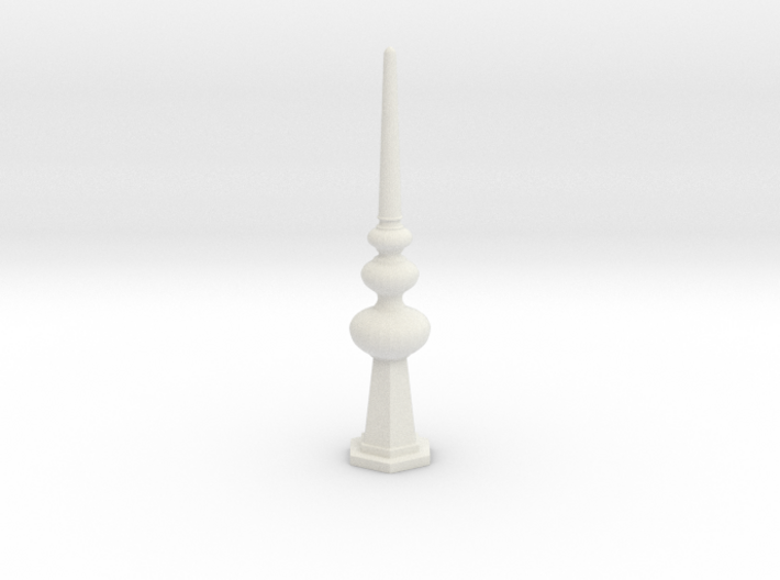 Miniature Lovely Luxurious Vertical Ornament 3d printed White Natural Versatile Plastic