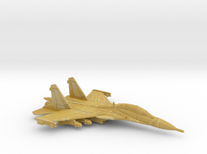 1:285 Scale Su-30SM Flanker H (Loaded, Gear Up) 3d printed