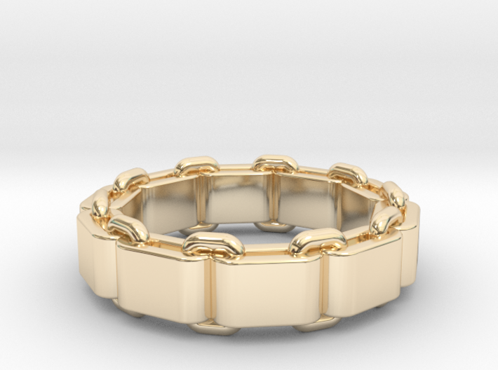 Square chain ring All sizes, Multisize 3d printed