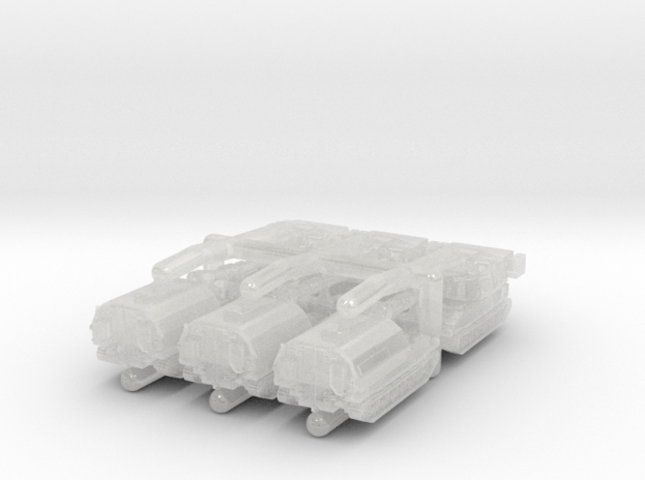 Paladin SP Howitzer and CAT Convoy 3d printed