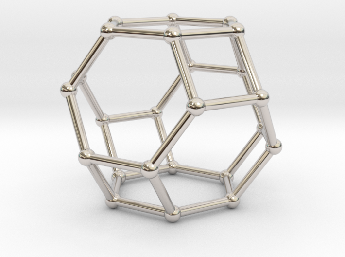 hexaedron pendant 3d printed