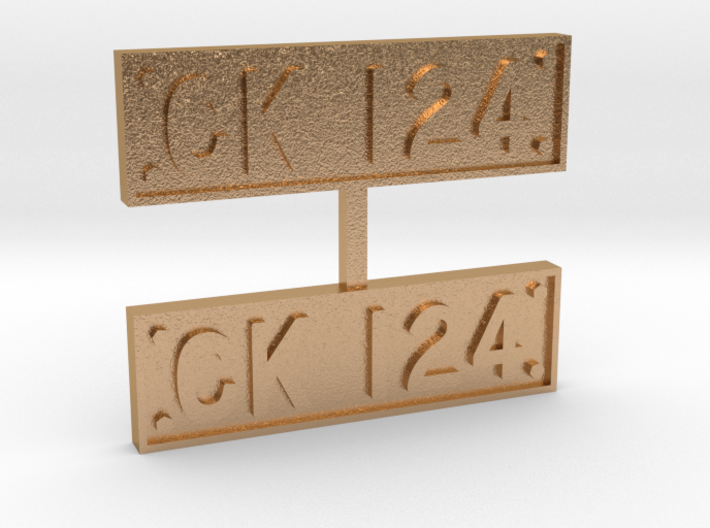TRA CK124 Numberplates 3d printed