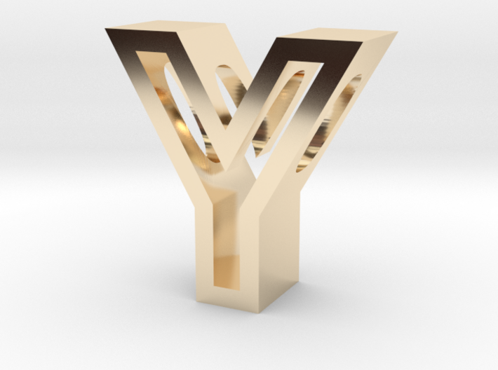 Y Letter Pendant (Necklace) 3d printed
