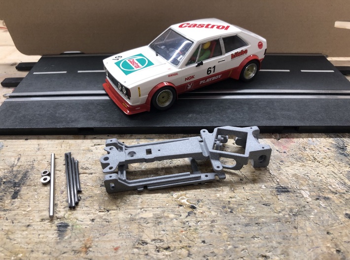 Slottolution Racing Chassis BRM VW Scirocco 3d printed 