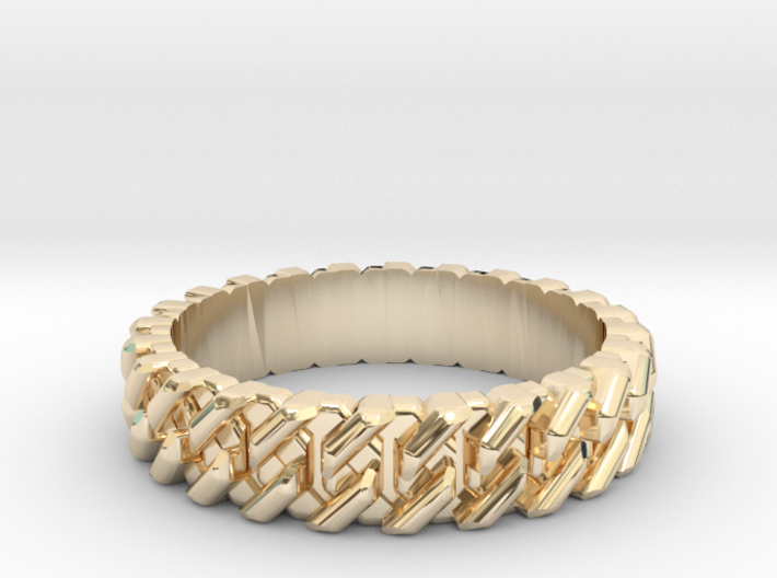 Cuban Link Ring All sizes, Multisize 3d printed