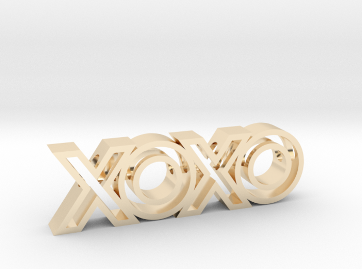 XOXO Pendant (Necklace) 3d printed