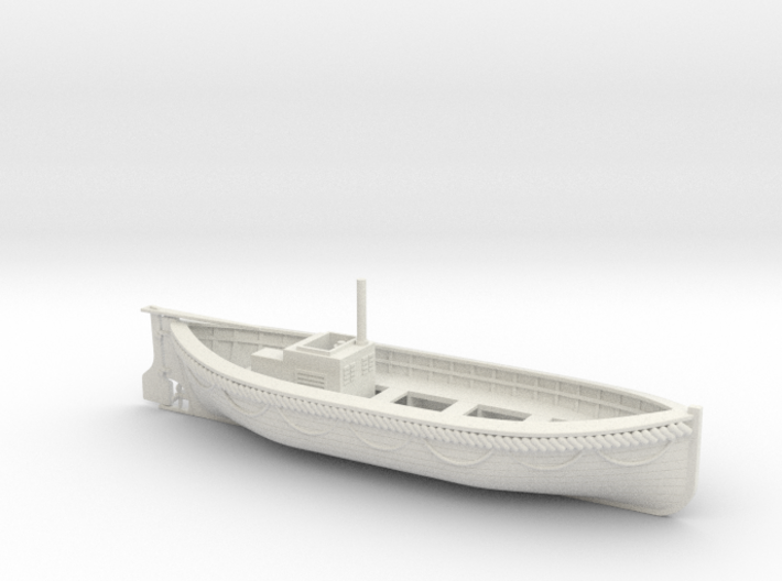 Mississippi clinker lifeboat - 1:50 3d printed